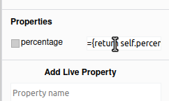 Edit a Live Property value